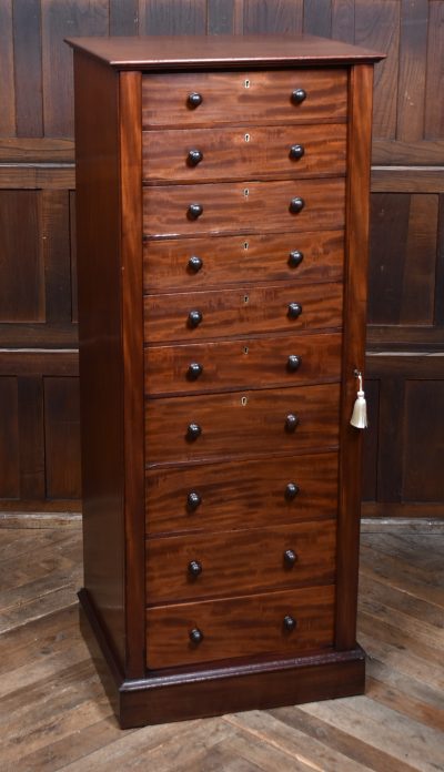 Victorian Mahogany Wellington Chest SAI3689 - Image 3