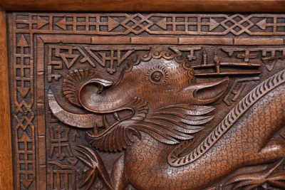 Chinese Hardwood Hall Bench SAI3690 - Image 3