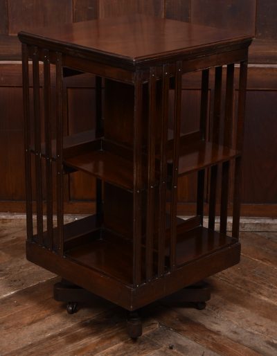 Edwardian Mahogany Revolving Bookcase SAI3634 - Image 2