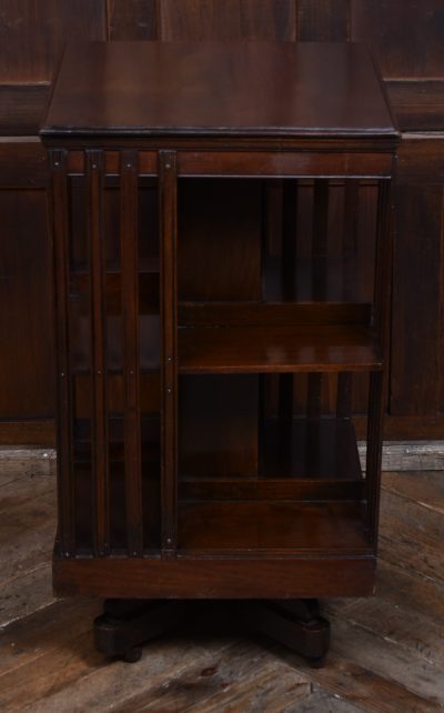 Edwardian Mahogany Revolving Bookcase SAI3634 - Image 5