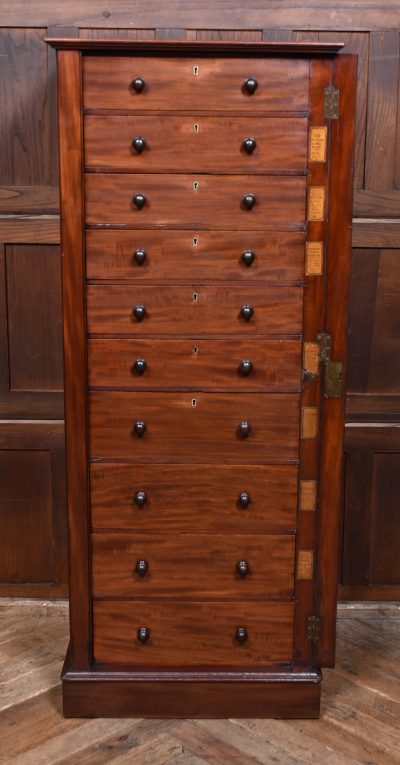 Victorian Mahogany Wellington Chest SAI3689 - Image 8