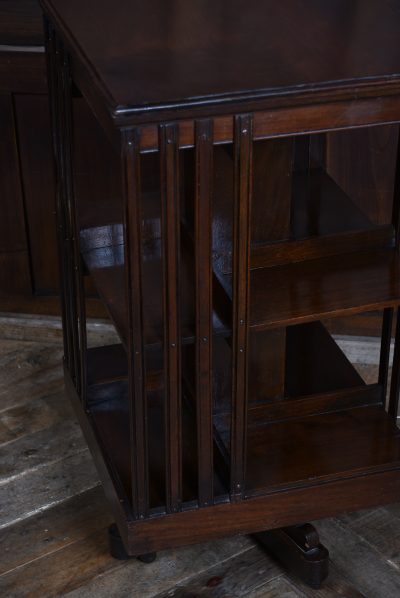 Edwardian Mahogany Revolving Bookcase SAI3634 - Image 6