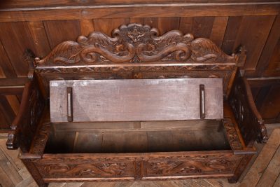 Chinese Hardwood Hall Bench SAI3690 - Image 8