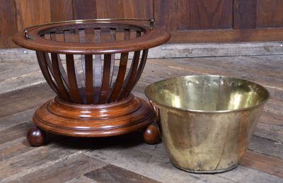 Mahogany & Brass Planter SAI3710 - Image 7