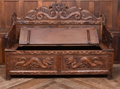 Chinese Hardwood Hall Bench SAI3690 - Image 9