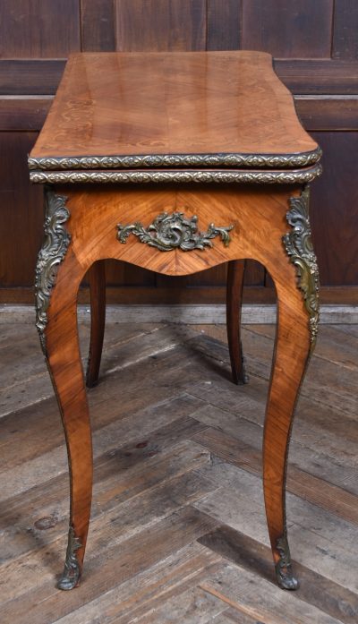 Victorian Marquetry Card Table SAI3702 - Image 12