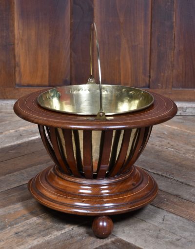 Mahogany & Brass Planter SAI3710 - Image 9