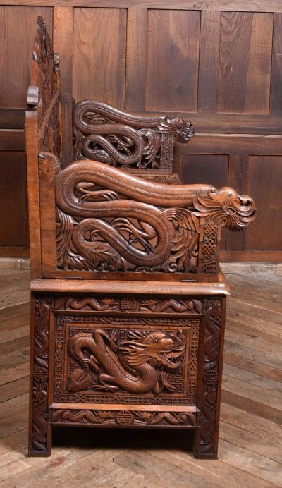 Chinese Hardwood Hall Bench SAI3690 - Image 13