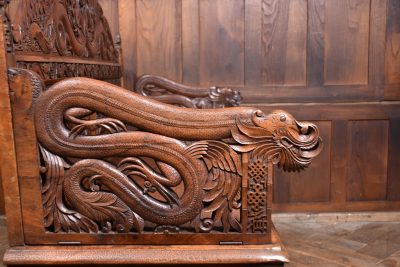 Chinese Hardwood Hall Bench SAI3690 - Image 14