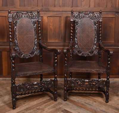 Pair of Victorian Bergere Chairs - Image 2