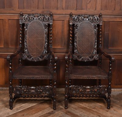 Pair of Victorian Bergere Chairs - Image 3