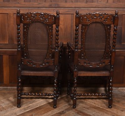 Pair of Victorian Bergere Chairs - Image 6