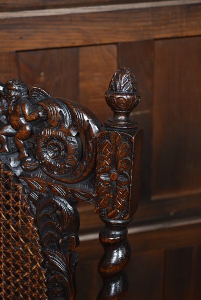 Pair of Victorian Bergere Chairs - Image 8