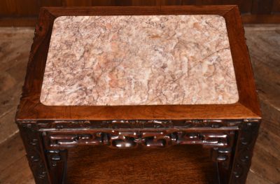 Chinese Plant / Vase Marble Top Stand SAI3640 - Image 3