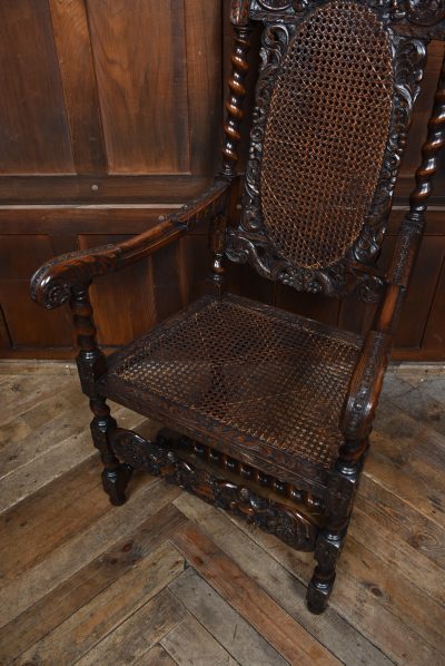 Pair of Victorian Bergere Chairs - Image 11