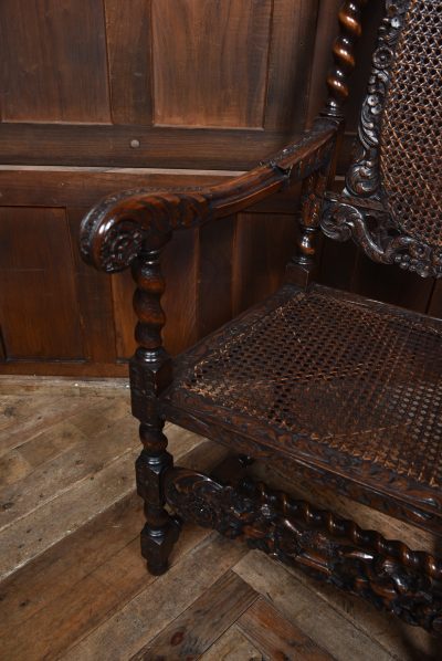 Pair of Victorian Bergere Chairs - Image 12