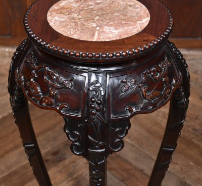 Chinese Marble Top Vase / Plant Stand SAI3725 - Image 5