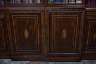 Edwardian Mahogany Breakfront Bookcase SAI3675 - Image 5