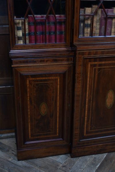 Edwardian Mahogany Breakfront Bookcase SAI3675 - Image 6