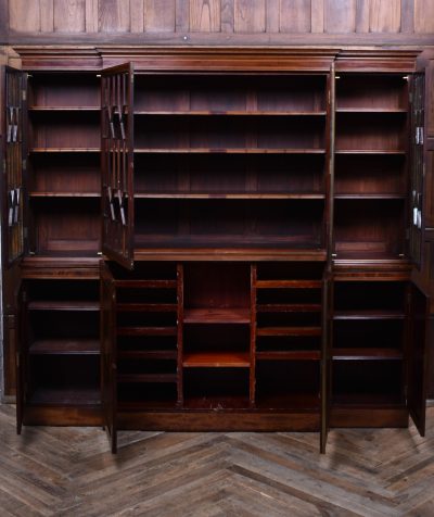 Edwardian Mahogany Breakfront Bookcase SAI3675 - Image 13