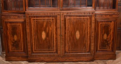 Edwardian Mahogany Breakfront Bookcase SAI3675 - Image 18