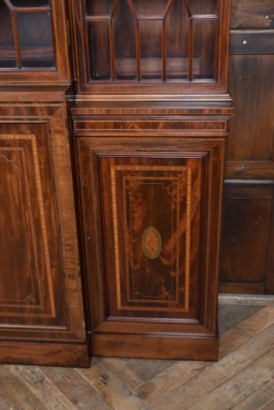 Edwardian Mahogany Breakfront Bookcase SAI3675 - Image 19