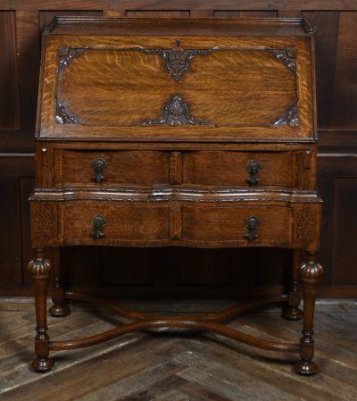 Edwardian Oak Bureau SAI3654 - Image 2