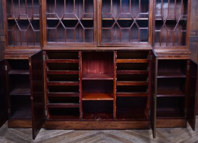 Edwardian Mahogany Breakfront Bookcase SAI3675 - Image 28