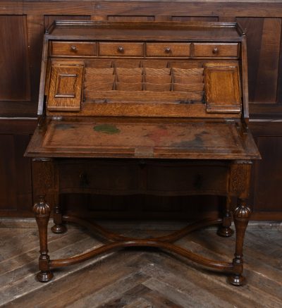 Edwardian Oak Bureau SAI3654 - Image 8