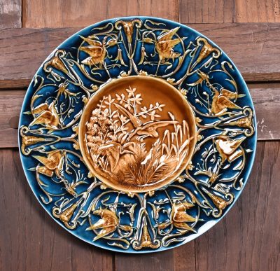 Majolica Plate By Schutz Blansko SAI3616 - Image 3