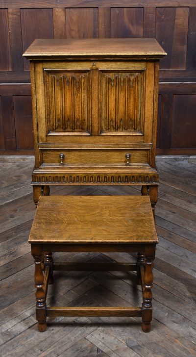 Edwardian Oak Writing Bureau SAI3716 - Image 5