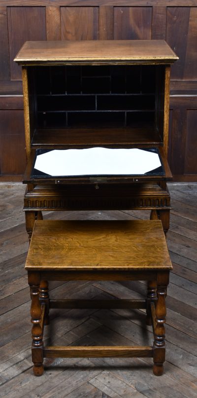 Edwardian Oak Writing Bureau SAI3716 - Image 7