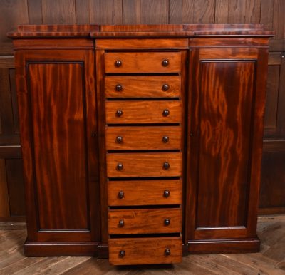 Victorian Mahogany Wellington Chest With Side Cupboards SAI3636 - Image 12