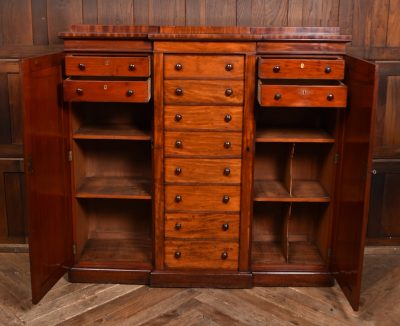 Victorian Mahogany Wellington Chest With Side Cupboards SAI3636 - Image 16