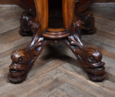 Victorian Walnut Snap-top Table SAI3730 - Image 8