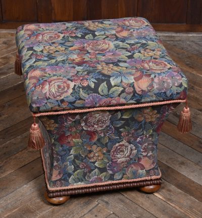 Victorian Floral Ottoman Stool SAI3637 - Image 5