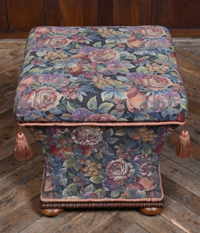 Victorian Floral Ottoman Stool SAI3637 - Image 6