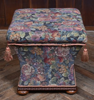 Victorian Floral Ottoman Stool SAI3637 - Image 9