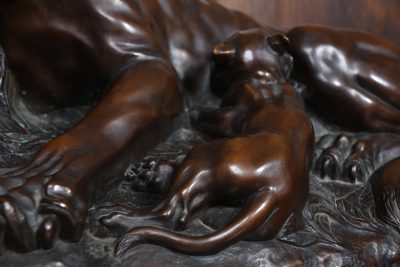 A Vannetti Bronze Tiger And Cubs SAI3696 - Image 9