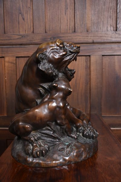 A Vannetti Bronze Tiger And Cubs SAI3696 - Image 12