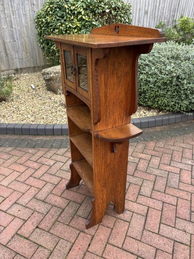 Arts & Crafts Oak Bookcase - Image 7