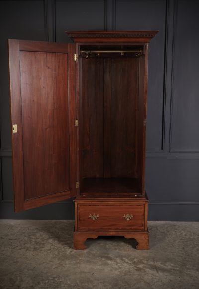 Edwardian Inlaid Mahogany Single Door Wardrobe - Image 3