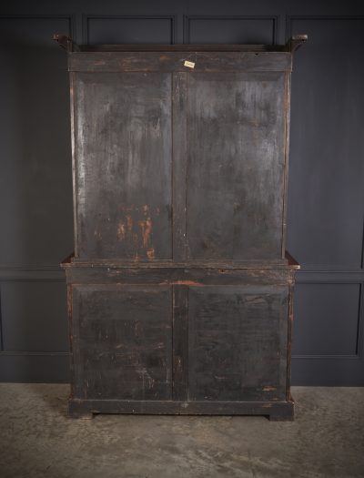 Figured Walnut Marquetry Inlaid Glazed Bookcase - Image 17