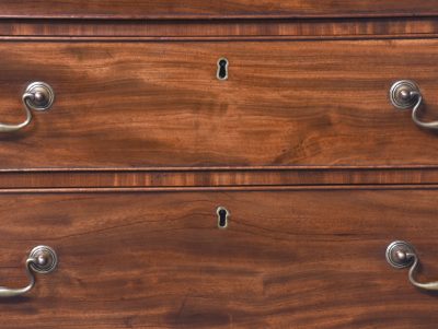 George III Style Neat Size Mahogany Chest of Drawers - Image 3