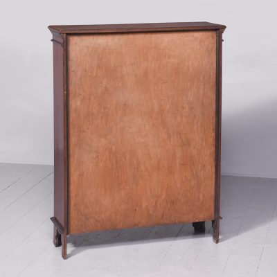 Neat-Sized Inlaid Mahogany Sheraton-Style Edwardian Open Bookcase - Image 9