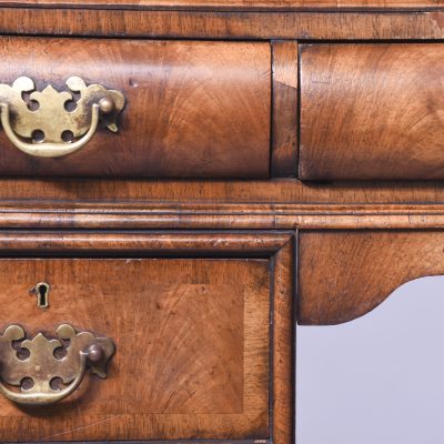 Early Georgian-Style Walnut Freestanding Kneehole Writing Desk - Image 6