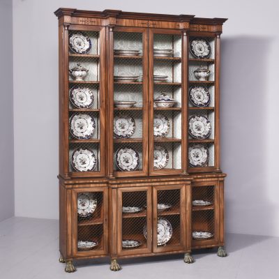 Exhibition Quality Regency 4 Door Cabinet Bookcase - Image 31