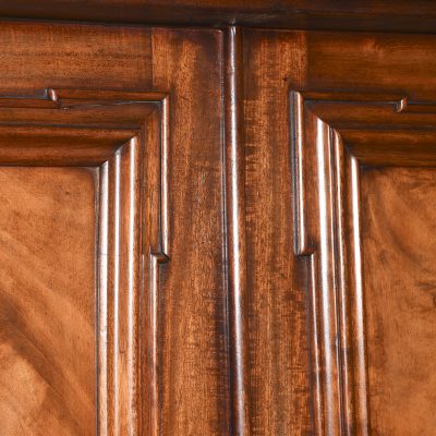 Early Victorian Mahogany Four Door Breakfront Cabinet Bookcase - Image 7