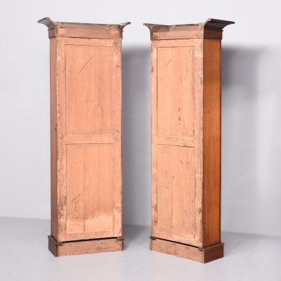 Pair of Victorian Tall, Slim Mahogany Open Bookcases, Functional and Decorative - Image 8