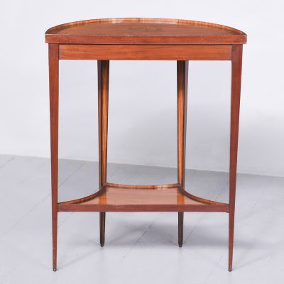 Neat Sized Dutch Demi-Lune Side Table - Image 9